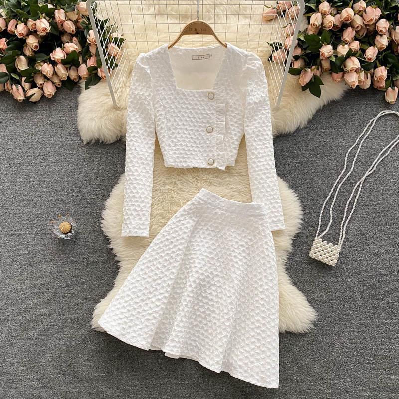 Princess Style Ensemble Set (Top & Mini Skirt)