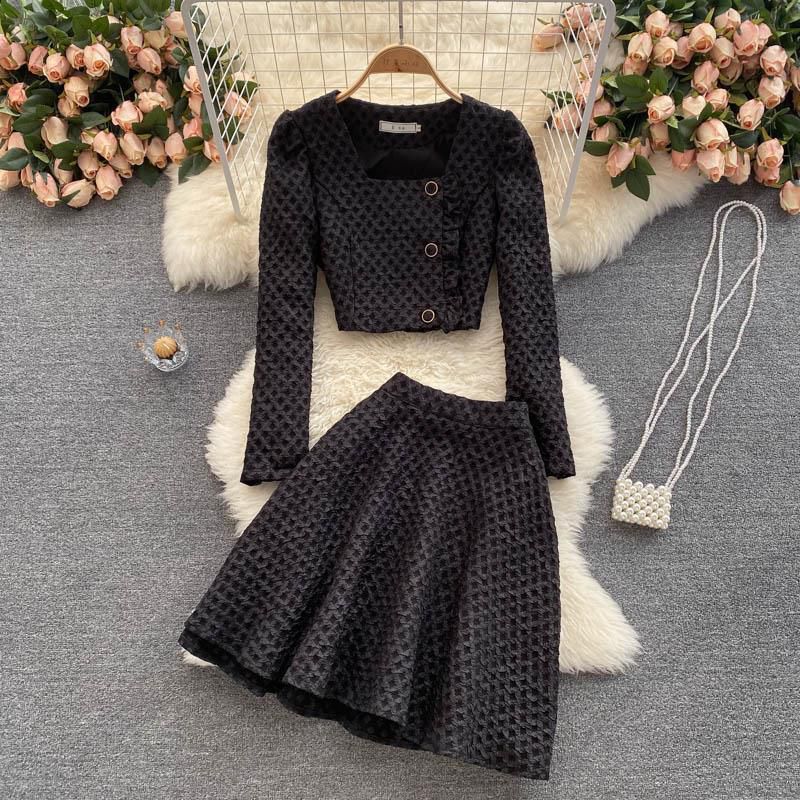 Princess Style Ensemble Set (Top & Mini Skirt)