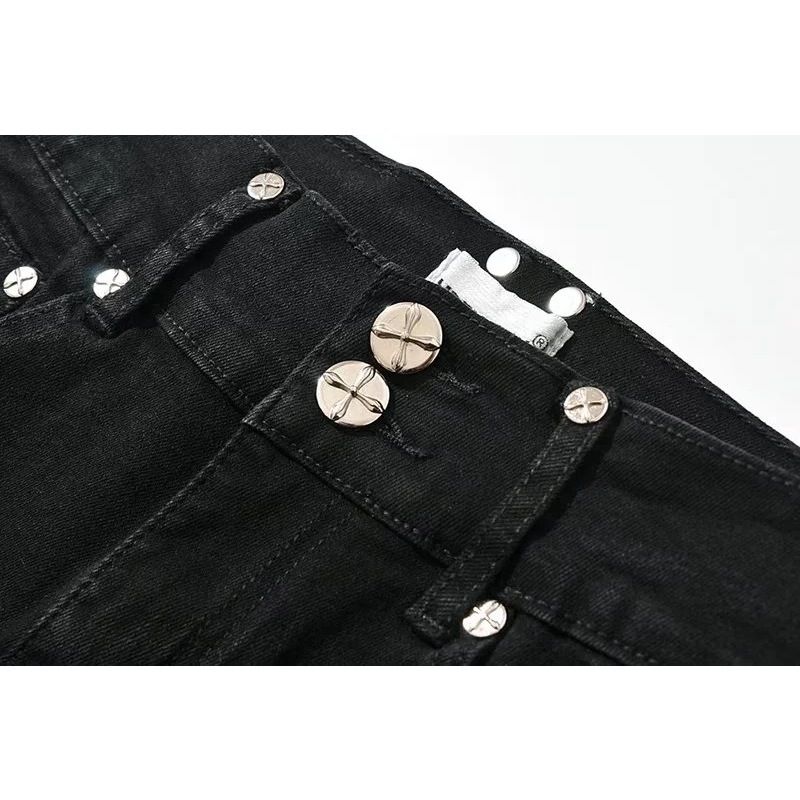 Trendy Wide Leg Jeans With Buttons