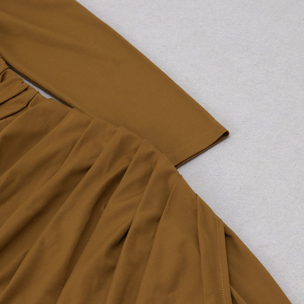 Khaki Iris Midi Dress